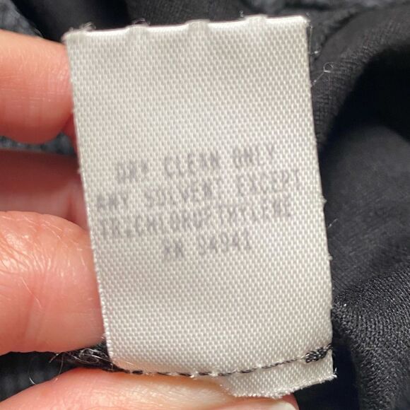 Donna Degnan Pull On Pants Checkered Black Straight Elastic Waist Women’s Size 6 - Picture 9 of 10